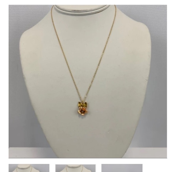 Rose Gold rose pendant and chain 14k gold filled. - Picture 5 of 9